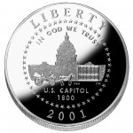 2001 United States Capitol Visitor Center Commemorative Clad Half Dollar Proof Obverse
