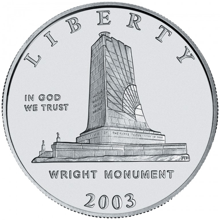 2003 First Flight Centennial Commemorative Clad Half Dollar Uncirculated Obverse