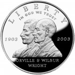 2003 First Flight Centennial Commemorative Silver One Dollar Proof Obverse