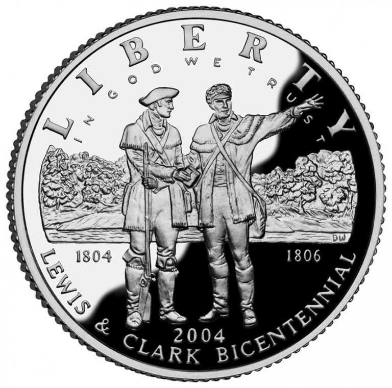 2004 Lewis And Clark Bicentennial Commemorative Silver One Dollar Proof Obverse