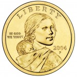 2004 Sacagawea Golden Dollar Uncirculated Obverse