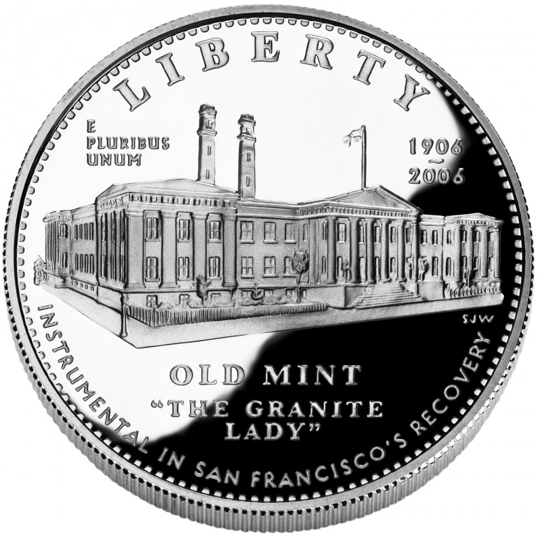 2006 San Francisco Mint Centennial Commemorative Silver One Dollar Proof Obverse