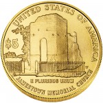 2007 Jamestown Quadricentennial Commemorative Gold Five Dollar Uncirculated Reverse