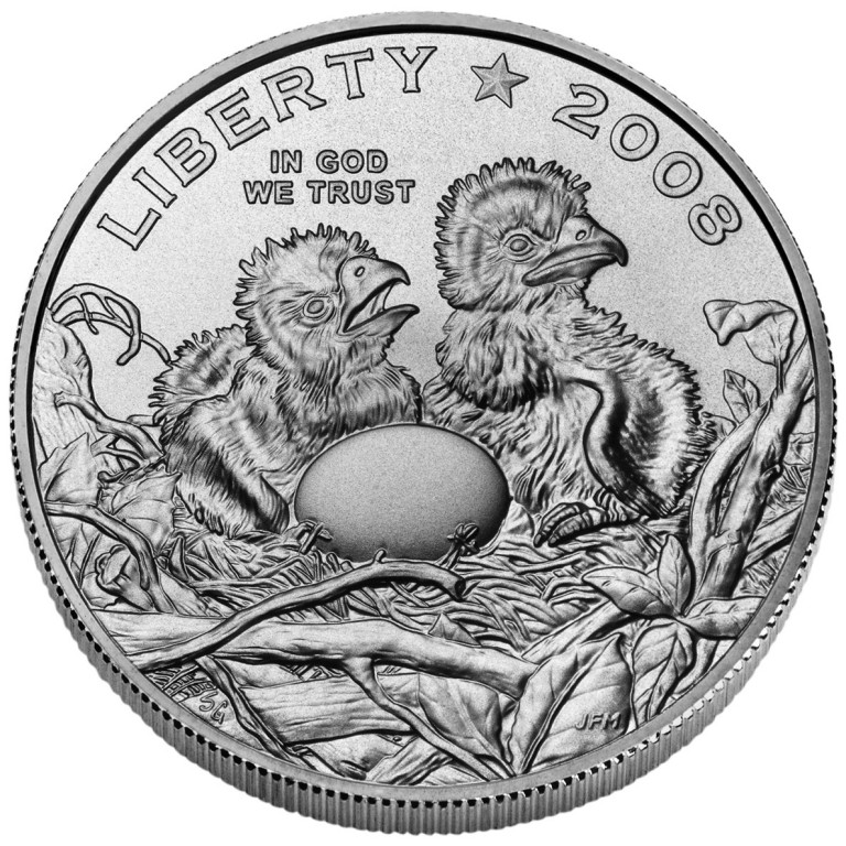 2008 Bald Eagle Commemorative Clad Half Dollar Uncirculated Obverse