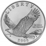 2008 Bald Eagle Commemorative Silver One Dollar Uncirculated Obverse