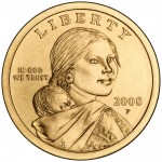 2008 Sacagawea Golden Dollar Uncirculated Obverse
