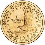 2008 Sacagawea Golden Dollar Uncirculated Reverse