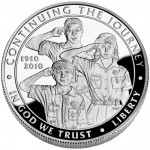 2010 Boy Scouts Of America Centennial Commemorative Silver One Dollar Proof Obverse