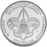 2010 Boy Scouts Of America Centennial Commemorative Silver One Dollar Uncirculated Reverse