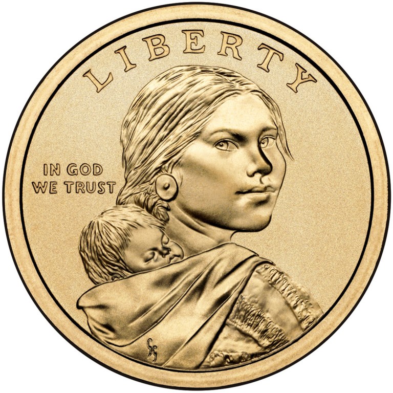 2010 Native American One Dollar Uncirculated Obverse
