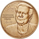 2010 Professor Mohammad Yunus Bronze One And One Half Inch Medal Obverse