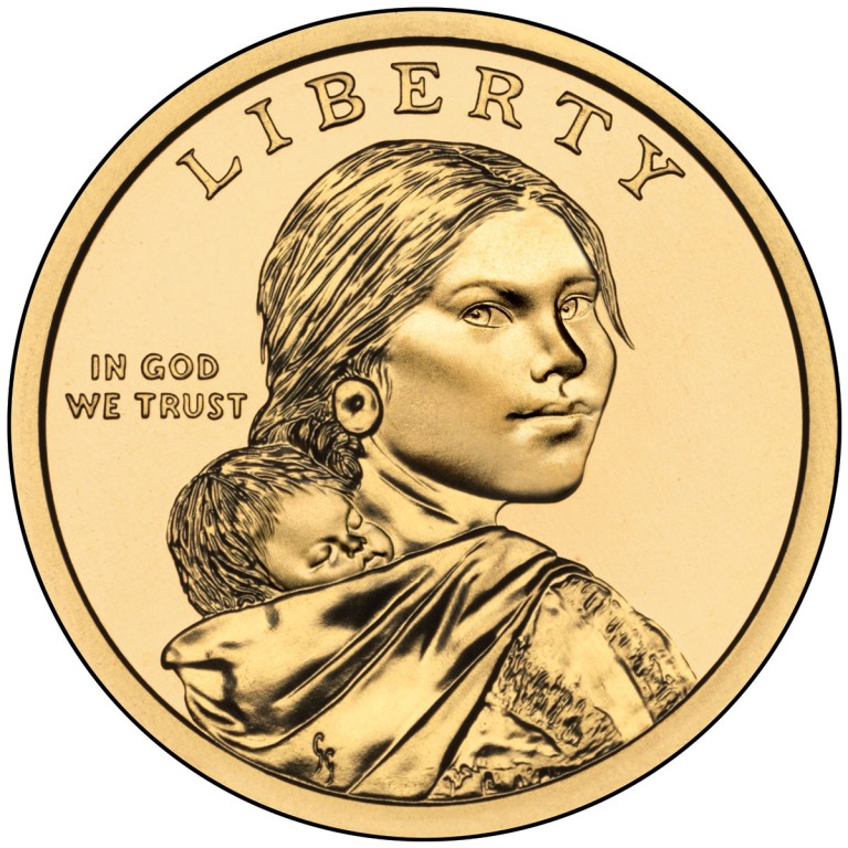 2011 Native American One Dollar Uncirculated Obverse