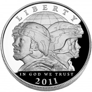 2011 US Mint Army Commemorative Silver Dollar Proof 
