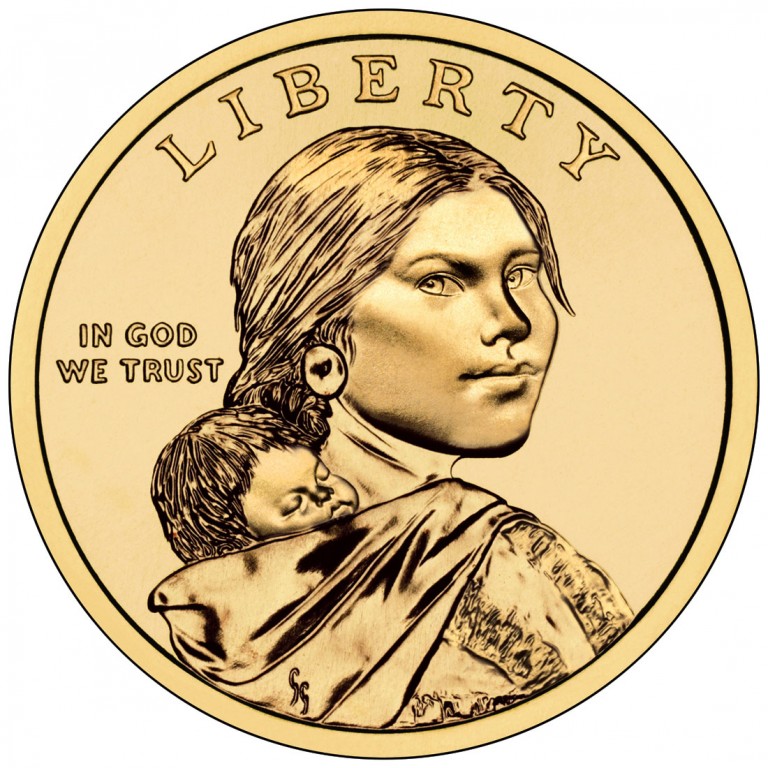 2012 Native American One Dollar Uncirculated Obverse