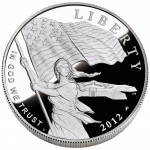 2012 Star Spangled Banner Commemorative Silver One Dollar Proof Obverse