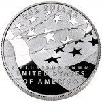 2012 Star Spangled Banner Commemorative Silver One Dollar Proof Reverse