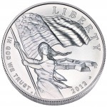 2012 Star Spangled Banner Commemorative Silver One Dollar Uncirculated Obverse