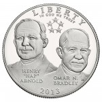 2013 Five Star Generals Commemorative Clad Half Dollar Proof Obverse