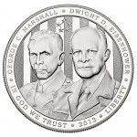 2013 Five Star Generals Commemorative Silver One Dollar Proof Obverse