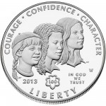 2013 Girl Scouts Centennial Commemorative Silver One Dollar Proof Obverse