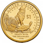 2013 Native American One Dollar Uncirculated Reverse