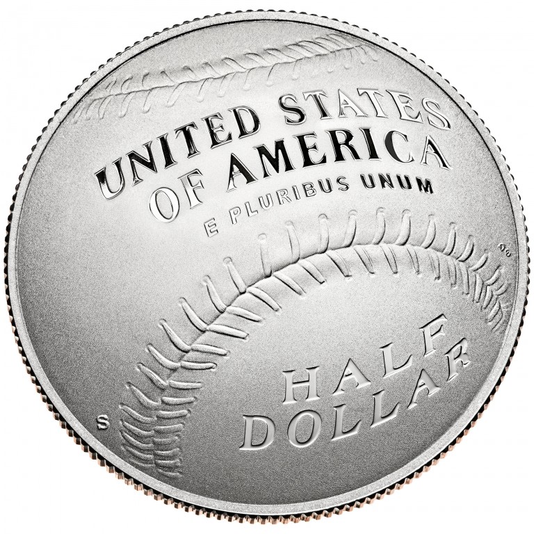 2014 National Baseball Hall Of Fame Commemorative Clad Half Dollar Proof Reverse