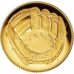 2014 National Baseball Hall Of Fame Commemorative Gold Five Dollar Proof Obverse