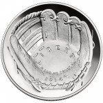 2014 National Baseball Hall Of Fame Commemorative Silver One Dollar Proof Obverse