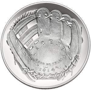 2014 P $1 Baseball Hall of Fame Commemorative Silver Dollar Choice Proof