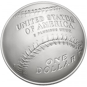 2014 National Baseball Hall of Fame Proof 90% Silver Dollar Coin Box and COA 