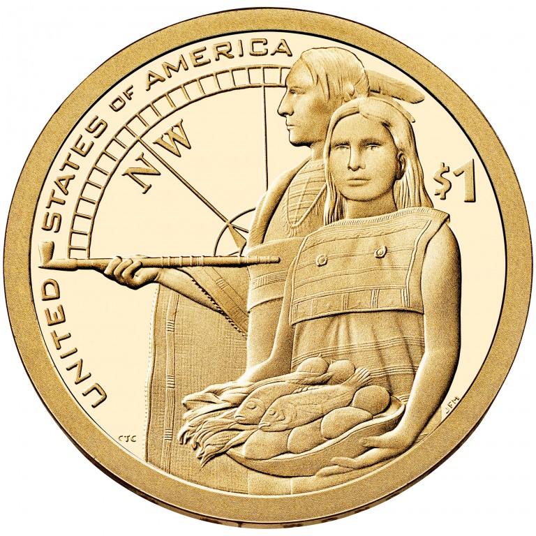 2014 Native American One Dollar Proof Reverse