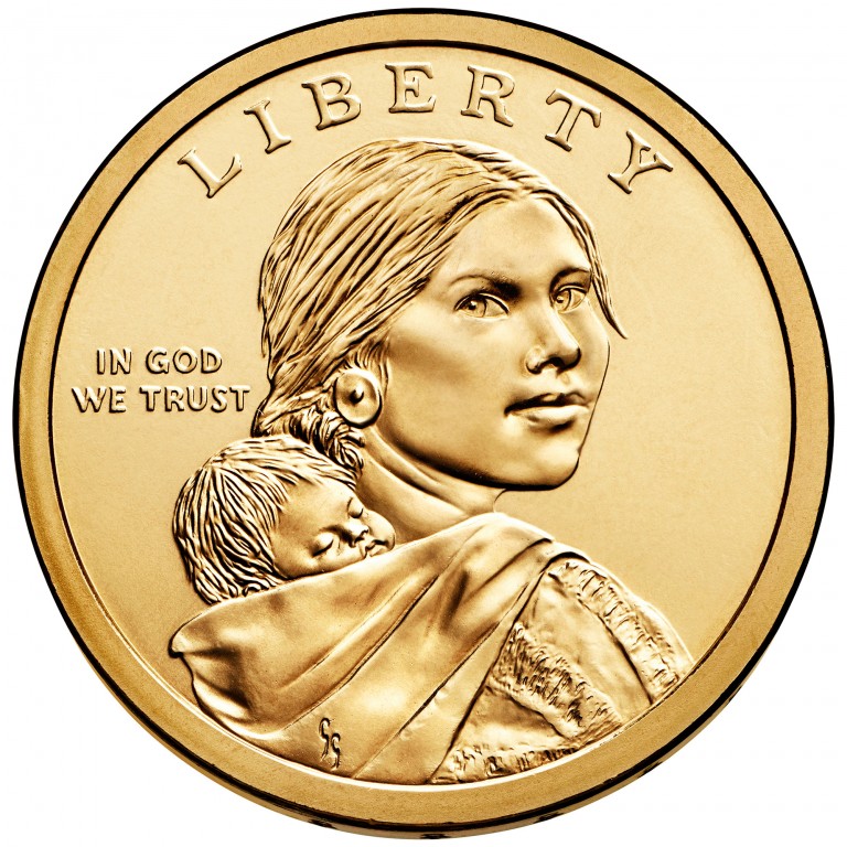 2014 Native American One Dollar Uncirculated Obverse