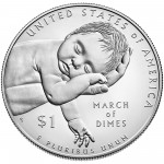 2015 March Of Dimes Commemorative Silver One Dollar Uncirculated Reverse