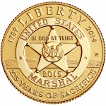 2015 United States Marshals 225Th Anniversary Commemorative Gold Five Dollar Proof Obverse