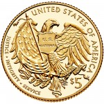 2015 United States Marshals 225Th Anniversary Commemorative Gold Five Dollar Proof Reverse