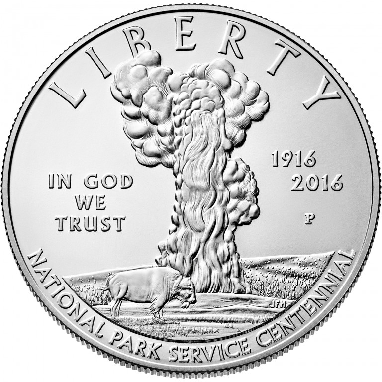 2016 National Park Service Centennial Commemorative Silver Uncirculated Obverse