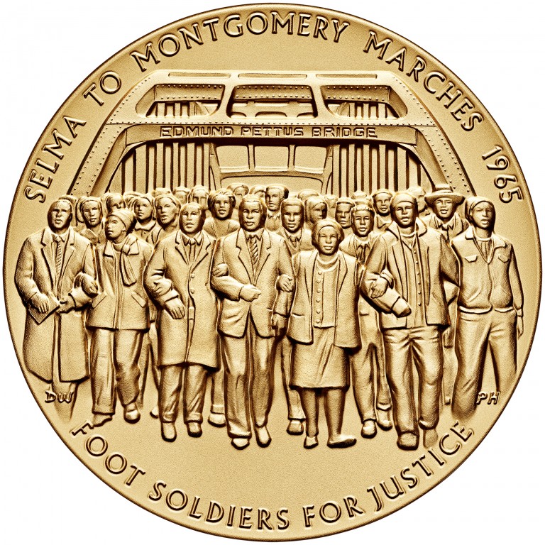 2016 Selma Foot Soldiers Bronze Medal Three Inch Obverse