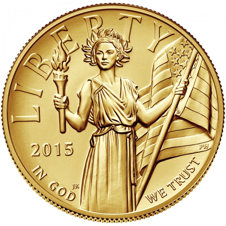 2015 American Liberty High Relief Gold Coin Obverse