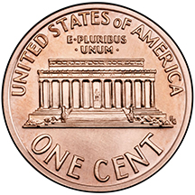 1959-2008 Lincoln Penny Reverse