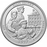 2017 America the Beautiful Quarters Coin Ellis Island New Jersey Proof Reverse