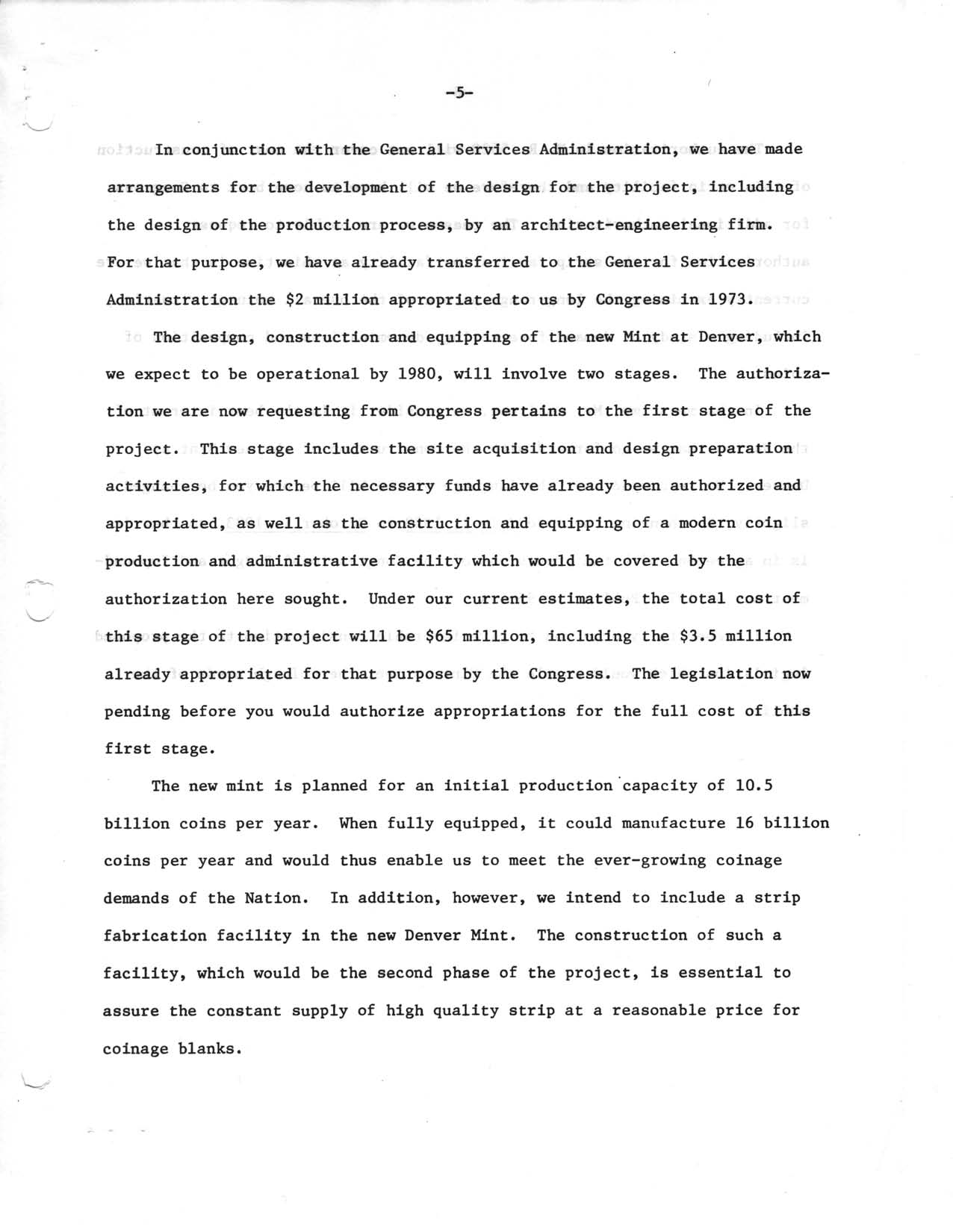 Historic Press Release: Brooks' Statement New Denver Mint, Page 5
