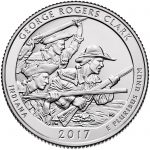 2017 America the Beautiful Quarters Coin George Rogers Clark Indiana Uncirculated Reverse