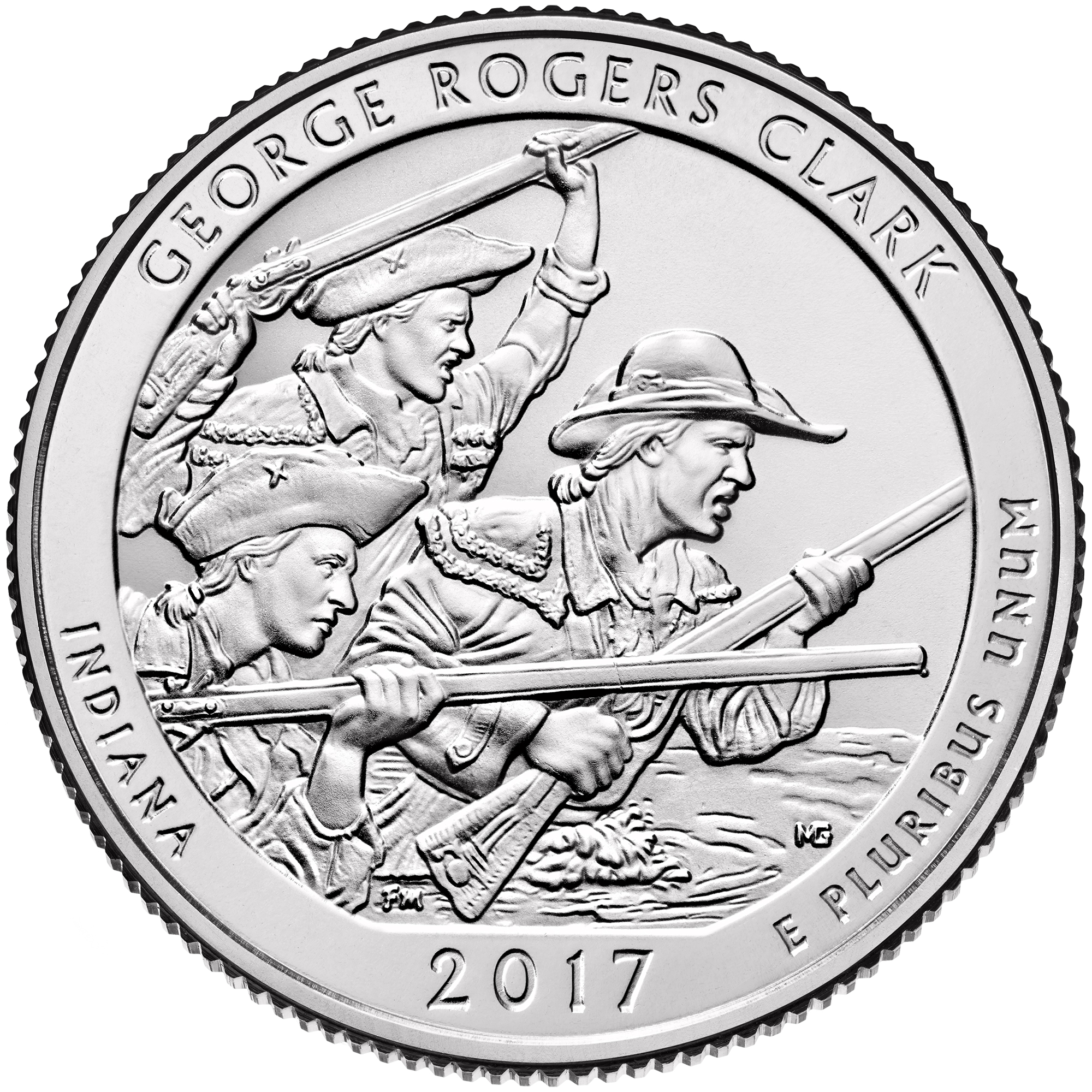 Roger Clark All 2017 S Set 5 x Park Quarters U.S Mint ATB Uncirculated Effigy