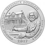 2017 America the Beautiful Quarters Five Ounce Silver Uncirculated Coin Frederick Douglass District of Columbia Reverse