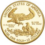 2017 American Eagle Gold Quarter Ounce Proof Coin Reverse