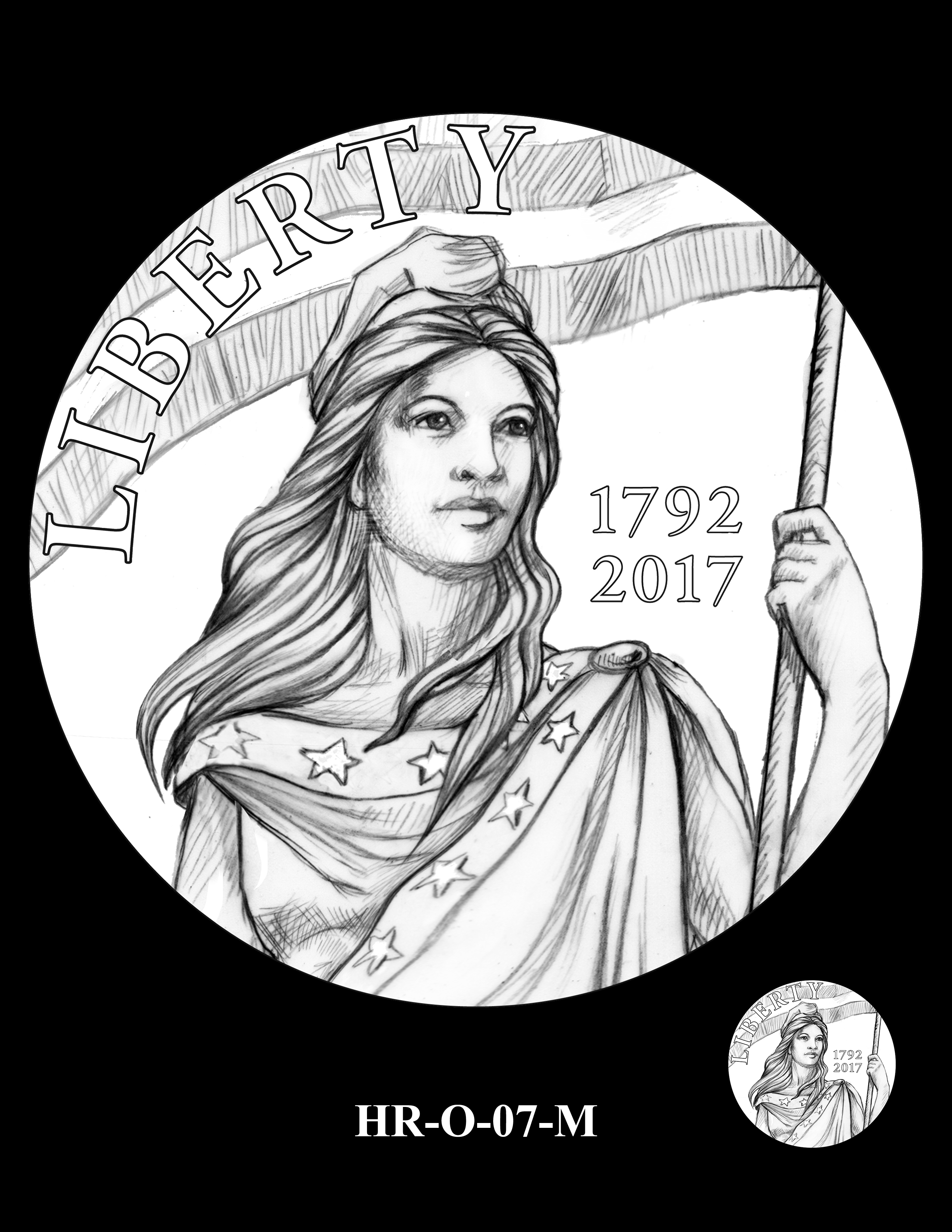 HR-O-07-M - 2017 American Liberty High Relief Gold Coin and Silver Medal Program