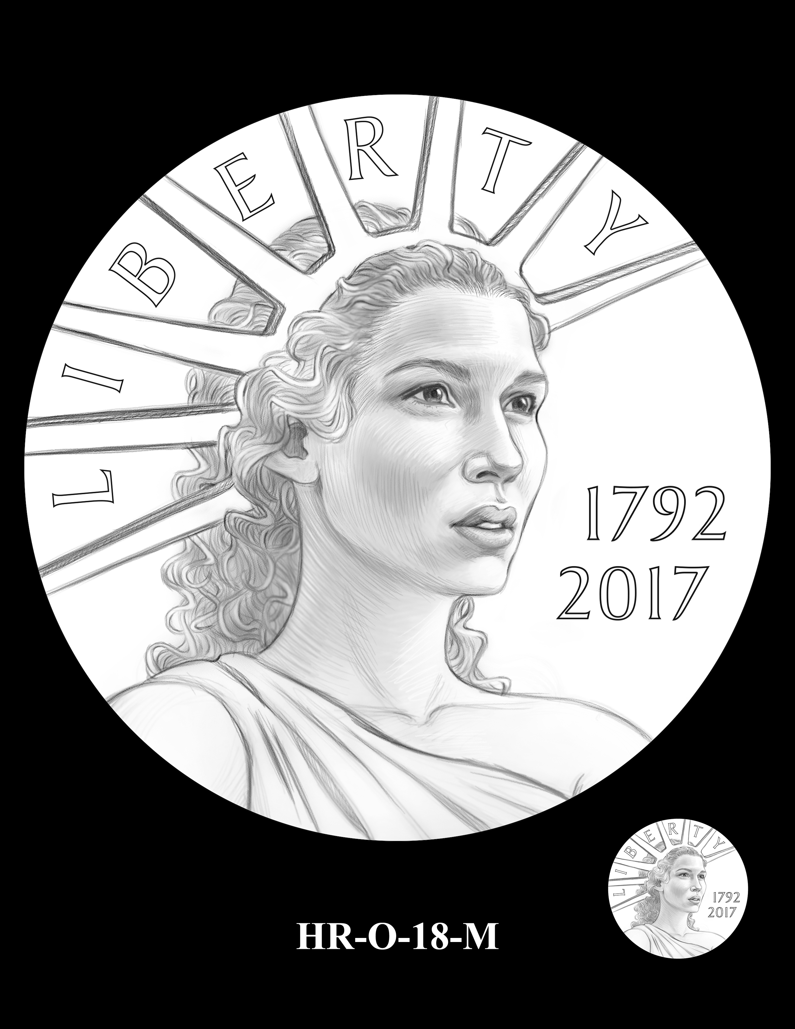 HR-O-18-M - 2017 American Liberty High Relief Gold Coin and Silver Medal Program