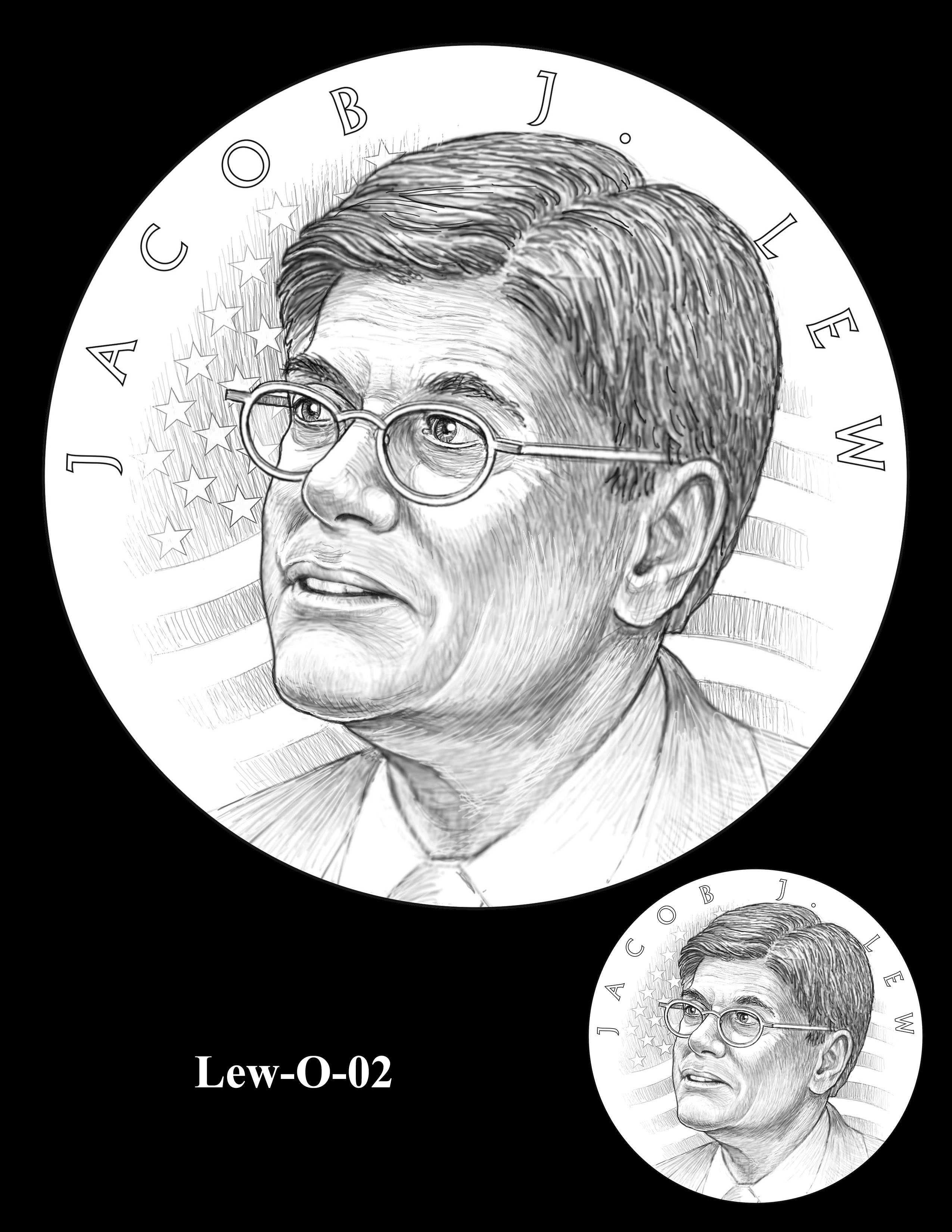 Lew-O-02 - Jacob J. Lew Secretary of the Treasury Medal Obverse