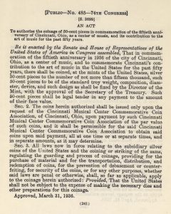 Historic Legislation, March 31, 1936. Full text is duplicated in the body of this page.