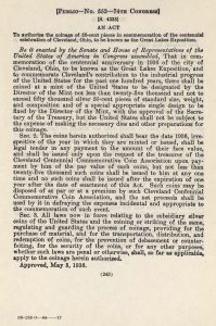 Historic Legislation, May 5, 1936. Full text is duplicated in the body of this page.